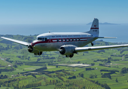 45-Minute Scenic Flight Across Auckland in a Majestic 1945 Douglas DC-3 Warbird with Air Chatham's - Options for up to Four People