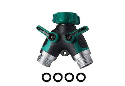 Two-Way Garden Hose Splitter