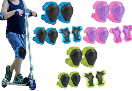 Six-Piece Kids Protective Gear Set - Three Colours Available