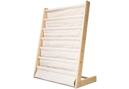 Six-Tier Wooden Cloth Kids Book Rack