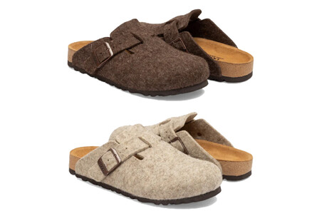 Ozwear Ugg Aussie Soft Footbed Wool Felt Unisex Slipper - Available in Two Colours & 10 Sizes