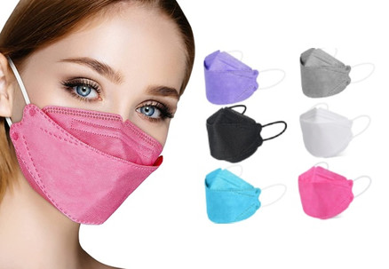 10-Pack Disposable Face Masks - Six Colours Available & Option for 20-Pack or 40-Pack