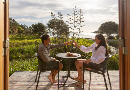 Two-Night Beachside Glamping Stay in a Standard or Deluxe Pod for Two People incl. Late Checkout - Option for Three Night Stay - Coromandel Shelly Beach