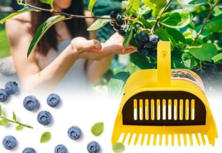 Berry Picker with Metallic Comb & Handle