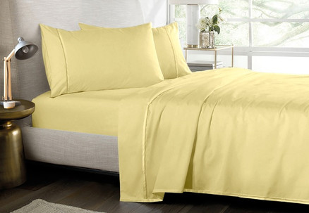 Bedding N Bath 1000TC Pure Egyptian Cotton Sheet Set - Available in Six Colours & Three Sizes