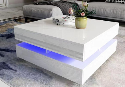 Senti Coffee Table with RGB Lighting - Two Colours Available