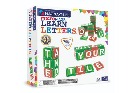 Magna-Tiles 56-Piece Learn Letters - Option for Two