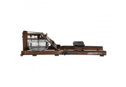 Foldable Wooden Water Rowing Machine with LCD Monitor Water Resistance