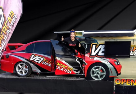 V8 Supercar Simulator Experience - Options for Bathurst or Taupo Tracks, One-Hour V8 Simulator or Stationary Simulator
