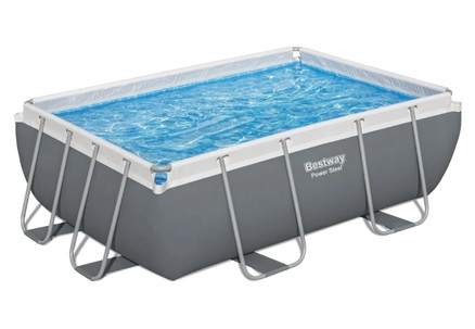 Bestway 2.82M Power Steel Rectangular Pool