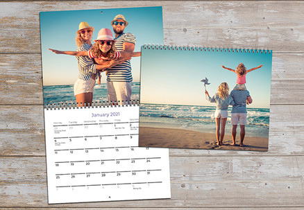 One A4 Flip Wall Calendar - Options for up to Ten Flip Wall Calendars & One Desk Calendar