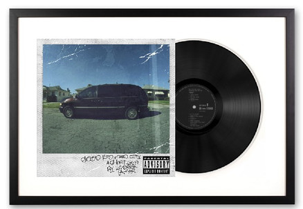 Framed Kendrick Lamar Vinyl Art