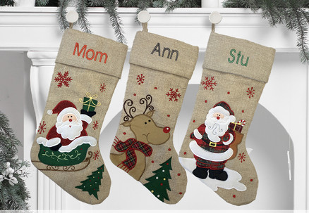 Personalised Modern Christmas Stocking - Available in Three Options