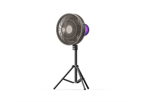Portable Camping Fan with Mosquito Repellent & Retractable Tripod