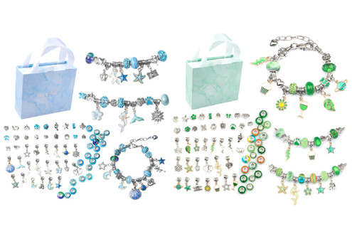 63-Piece DIY Charm Bracelet - Six Colours Available