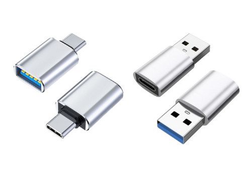 Four-Piece OTG Adapters USB to USB-C & USB-C to USB