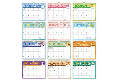 18-Monthly 2025 Wall Calendar - Option for Two-Pack