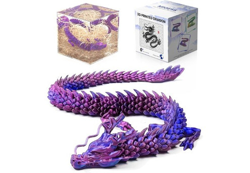 3D Printed Dragon Toy - Five Colours Available