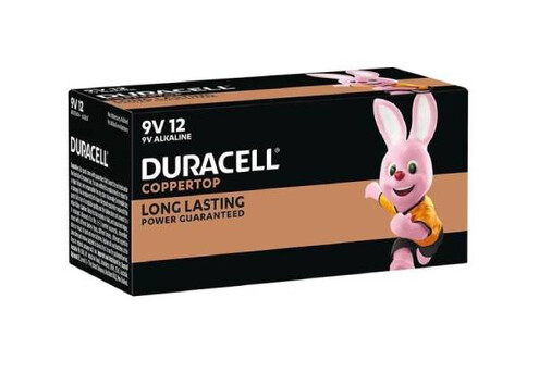 Duracell 12-Pack Coppertop 9V Alkaline Batteries