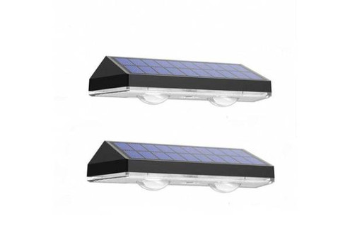 Two-Piece Outdoor Solar Fence Lights with Three Modes