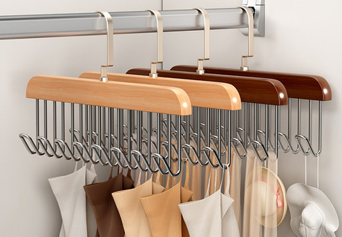 Two-Pack 8-Hook Wardrobe Hanger - Two Colours Available