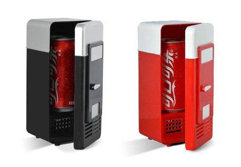 Single Can Mini Beverage Refrigerator - Two Colours Available