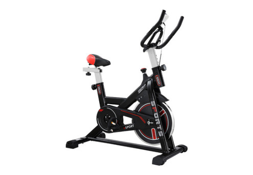 Genki Stationary Spin Bicycle with LCD Monitor