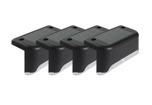 Four-Pack Solar Deck Outdoor Light - Available in Two Colours