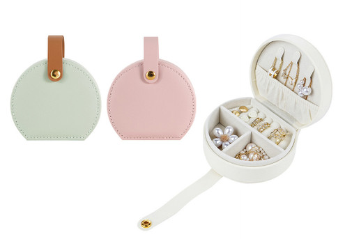 Mini Travel Jewellery Storage Box - Available in Three Colours & Option for Two