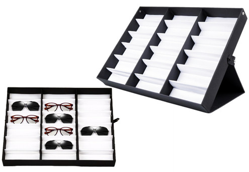 18-Slot Sunglasses Organiser Display Case