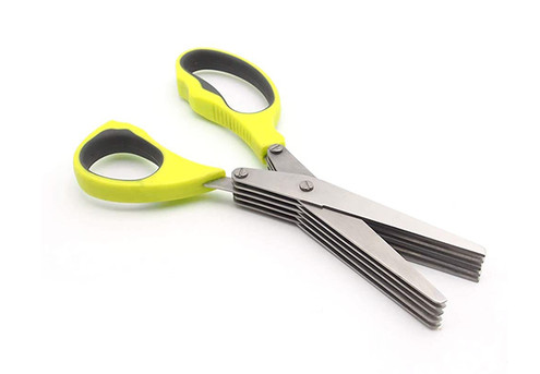 Five-Blade Stainless Steel Kitchen Scissors