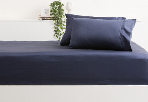 Park Avenue 500TC Bamboo Cotton Fitted Sheet Incl. Pillowcase - Available in Eight Colours & Eight Sizes