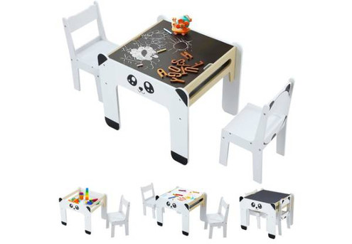 Kids Table & Two-Chair Activity Centre Set