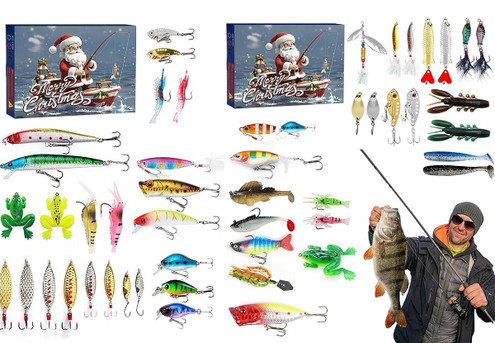 Christmas Fishing Lures Advent Calendar - Two Options Available