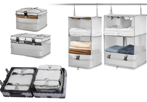 Portable Travel Hanging Luggage Organiser - Available in Two Sizes