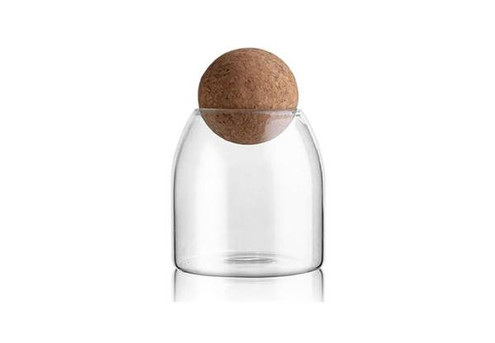 Glass Storage Container with Ball Cork