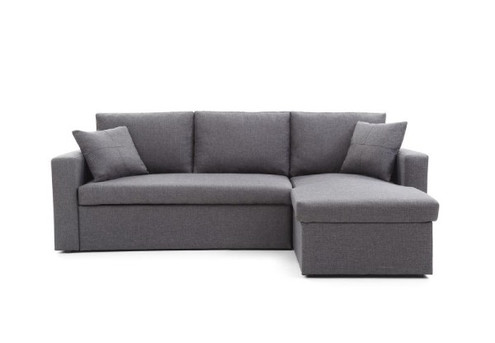 Kuala Lumpur Linen-Feel Fabric Four-Seater Sofa Bed