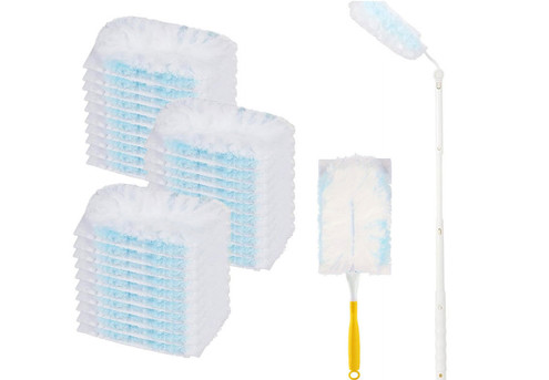 30-Piece Disposable Duster Refill with Handle Set - Option for Two Sets