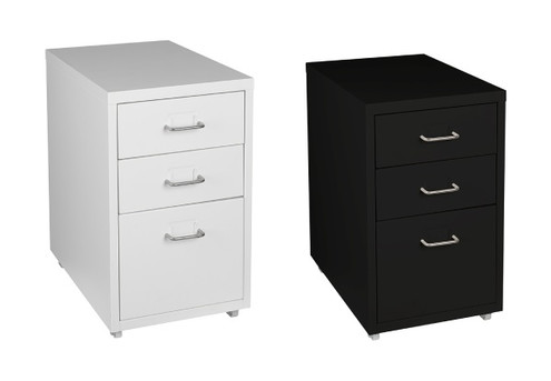 Levede Three-Drawer Office Storage Cabinet - Two Colours Available