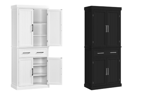 Kitchen Pantry Cabinet - Two Colours Available