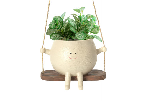 Swing Face Planter Pot - Option for Two-Pack