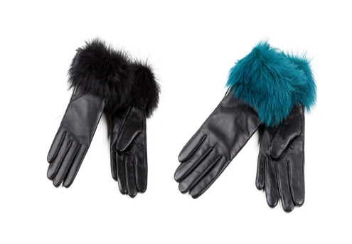 Ozwear Ugg Gianna Touch Screen Fur Gloves - Two Colours & Four Sizes Available