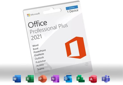 Microsoft Office Software Professional Plus 2021