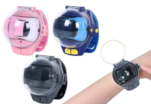 2.4GHz Mini Wearable Watch RC Car Toy - Available in Three Colours & Option for Two-Pack