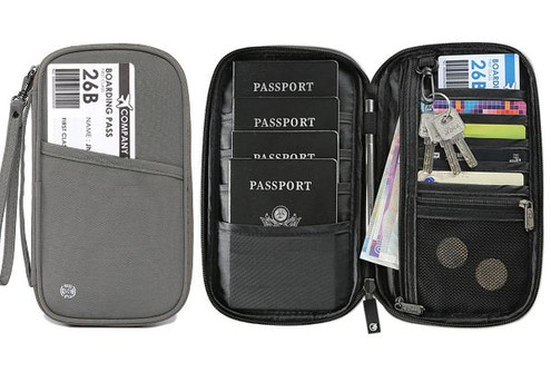 Travel Wallet Family Passport Holder - Two Colours Available