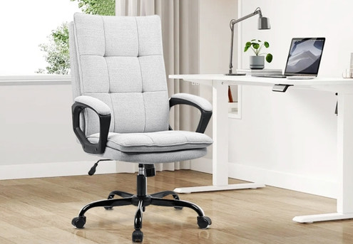 Claire Linen Office Chair