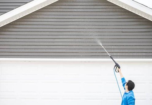 Exterior House Wash Package incl. Moss, Mold & Lichen Treatment - Options for Gutter Cleaning Package & Single-Storey or Two-Storey Houses from 120 to 360 Sqm