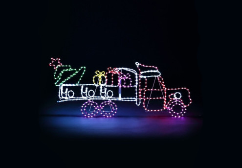 LED Christmas Gift Cart Motif Lights