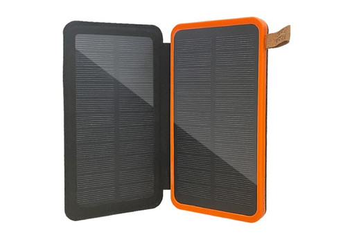 20000mAh Dual USB Solar Power Bank with LED Indicator & Flashlight