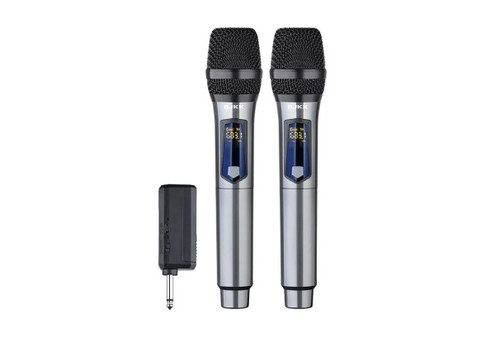 Metal Dual Handheld Wireless Microphones